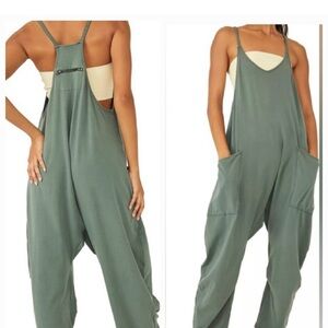 Free People Movement Hot Shot Onsie Romper Jumpsuit Sage Small